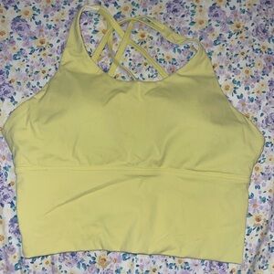 NVGTN Pastel Yellow Matrix Bra Top